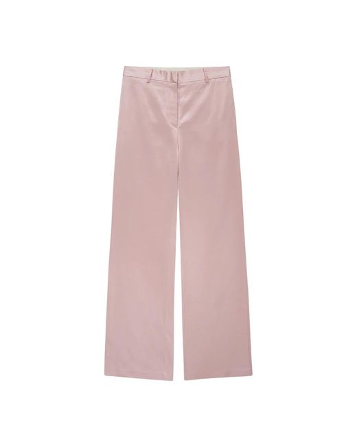 Trousers > wide trousers Anine Bing en coloris Pink