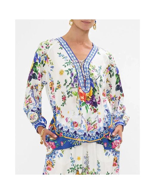 Camilla Blue Blouses