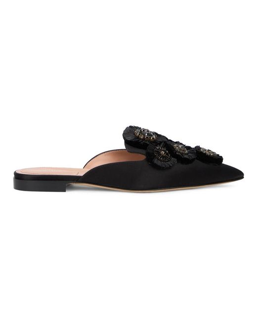 Alberta Ferretti Black Mules