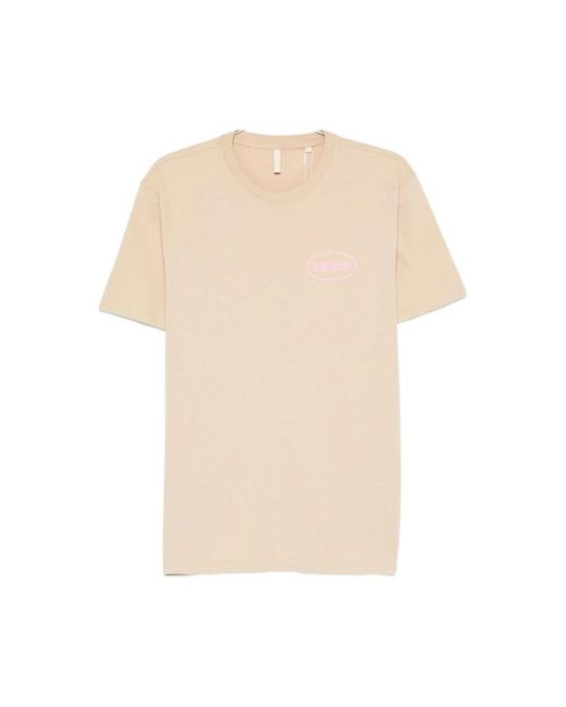 sunflower Tops Bloemen T-Shirt Easy Hours in het Natural voor heren