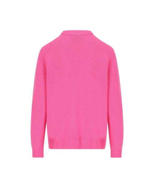 Round-Neck Knitwear Giada Benincasa de color Pink