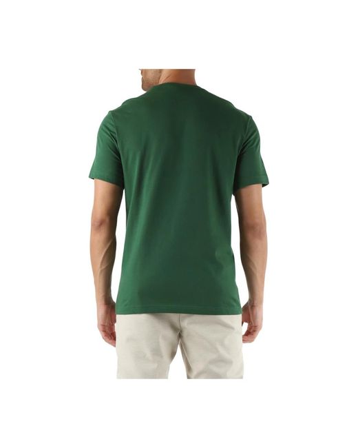 Lacoste Baumwoll regular fit t-shirt mit logo patch in Green für Herren