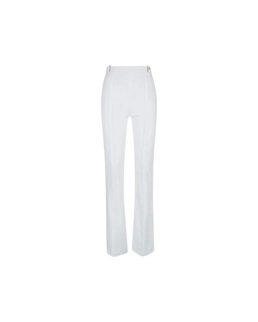 Elisabetta Franchi White Celana Daily Trousers