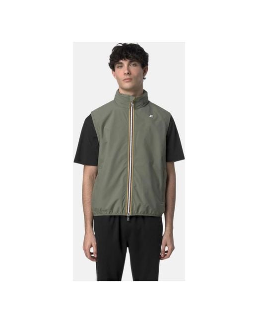 K-Way Green Vests for men