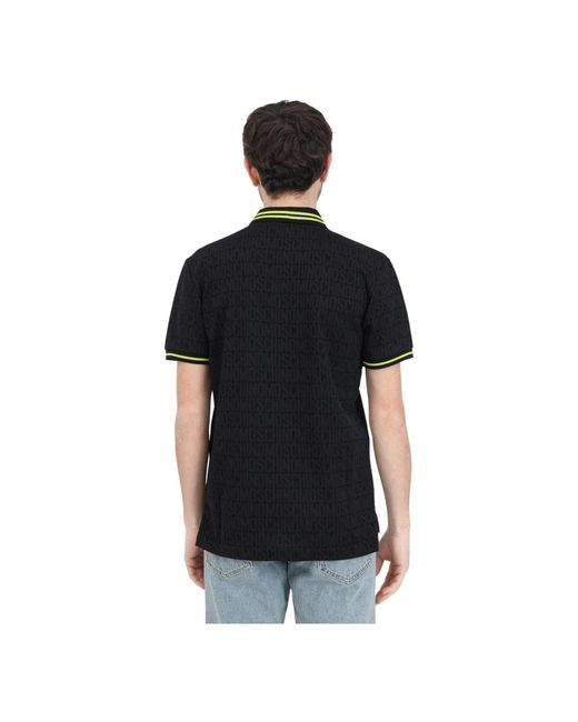 Moschino Grünes gestreiftes polo shirt in Black für Herren
