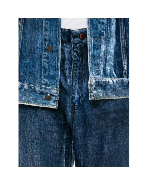 Pierre Louis Mascia Blue Wide Jeans