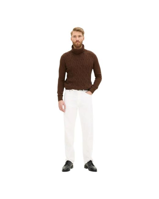 Oscar Jacobson Brown Turtlenecks for men