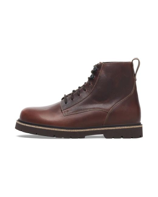 Birkenstock Brown Lace-Up Boots for men