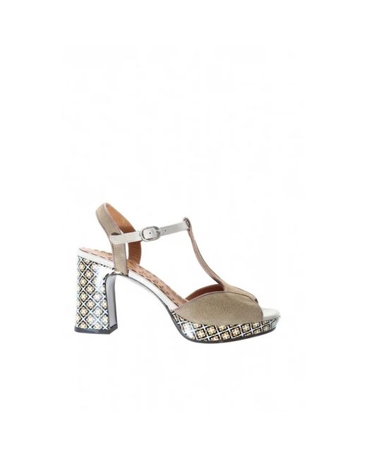 Chie Mihara Metallic High Heel Sandals