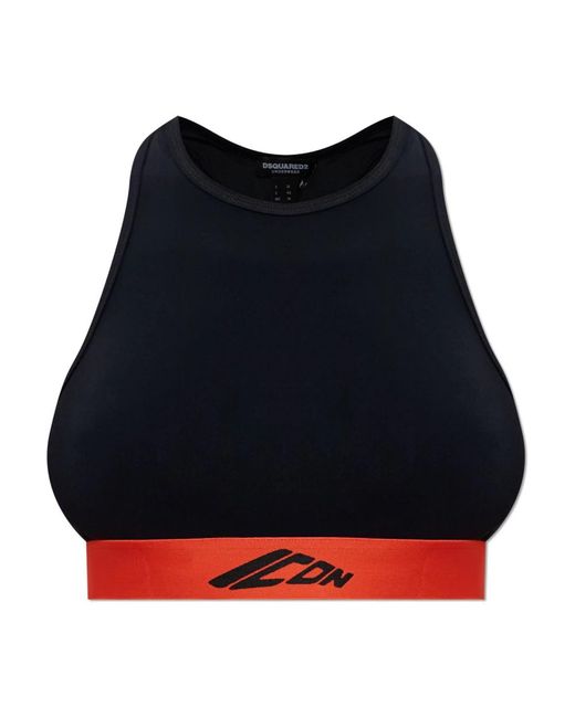 DSquared² Fitness ,Zwart ,Lingerie Top in het Black