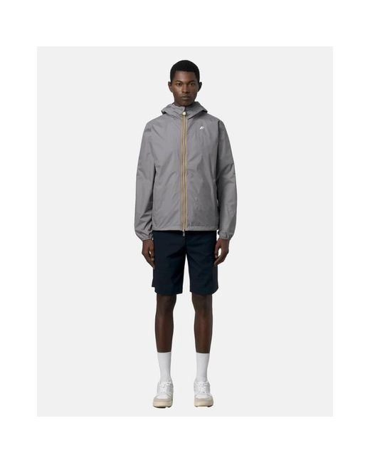 K-Way Gray Light Jackets for men