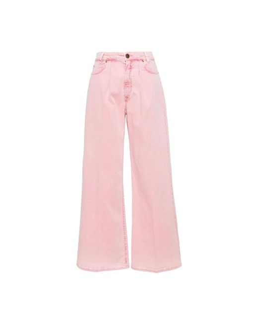Pinko Pink Wide Jeans