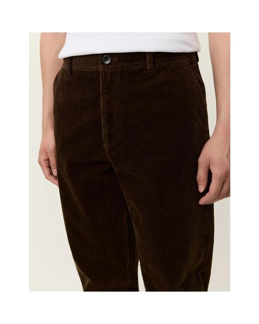 Les Deux Brown Straight Trousers for men