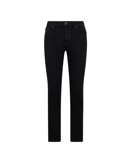 Moorer Black Slim-Fit Jeans for men