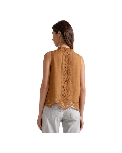 Seventy Brown Blouses