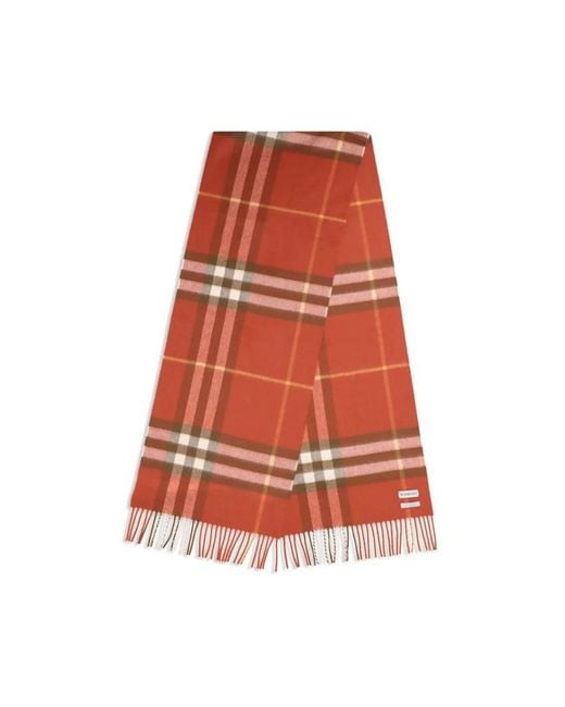Burberry Red Winter Scarves
