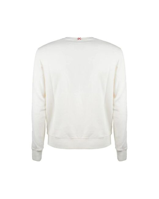 Mc2 Saint Barth White Soho Sweatshirt With Christmas Vacation Logo for men