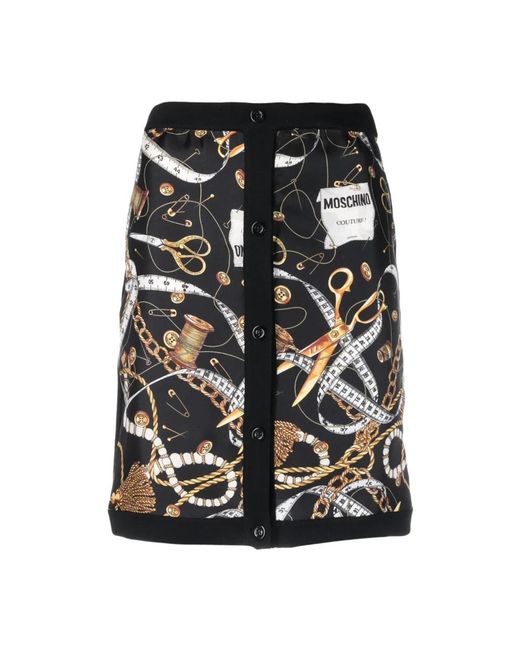 Moschino Black Short Skirts