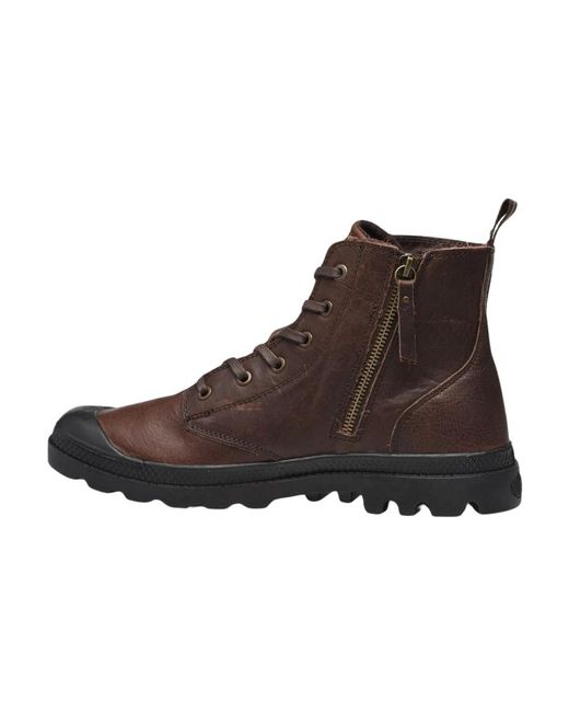 Palladium Lace-Up Boots in het Brown