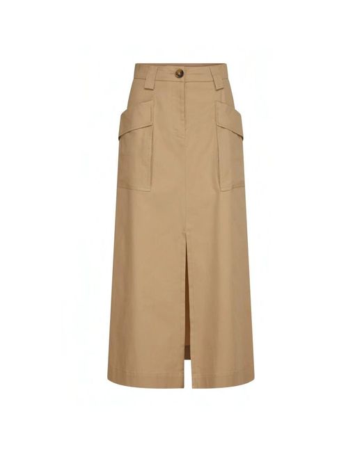 EMMA & GAIA Natural Midi skirts