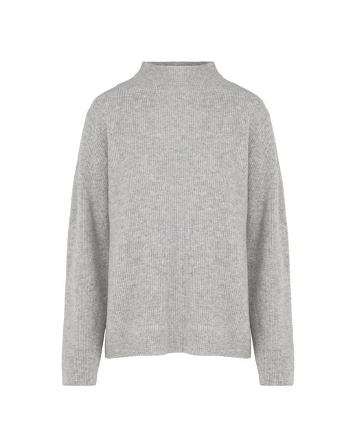 Bomboogie Volcano Neck Sweater in het Gray