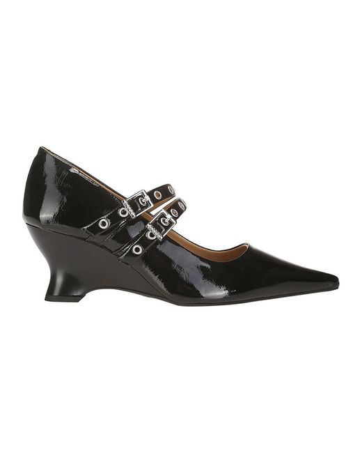 Ganni Black Pumps