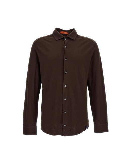 Drumohr Brown Casual Shirts for men