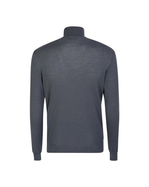 Dell'Oglio Blue Turtlenecks for men