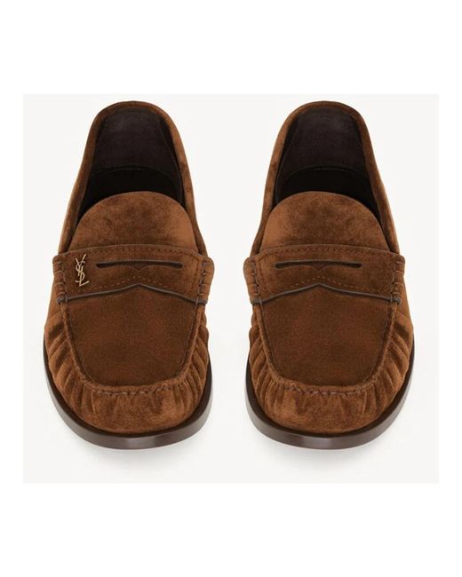 Saint Laurent Brown Loafers