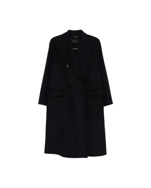 Paltò Black Double-Breasted Coats