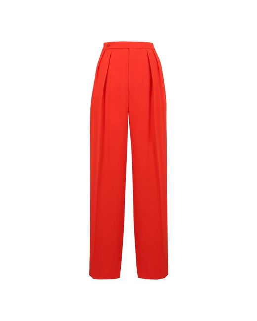 Aspesi Red Wide Trousers