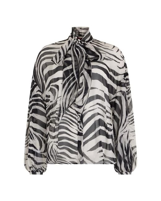 Max Mara Gray Blouses