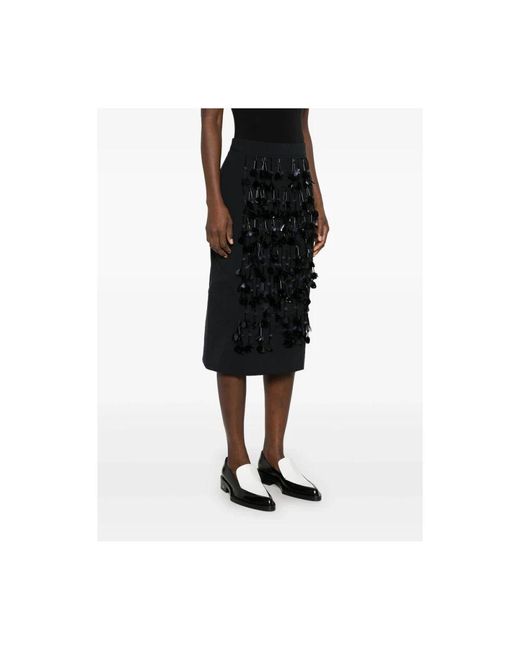 Theory Black Midi Skirts