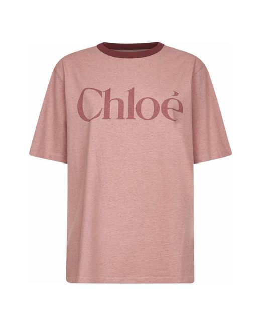 T-Shirts Chloé de color Pink