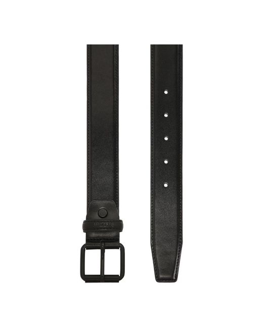 Kazar Accessoires ,Zwart ,Leer Zwarte Leren Riem Met Klassieke Gesp in het Black