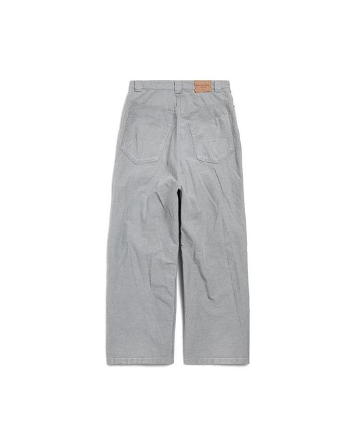 Balenciaga Gray Wide Jeans for men