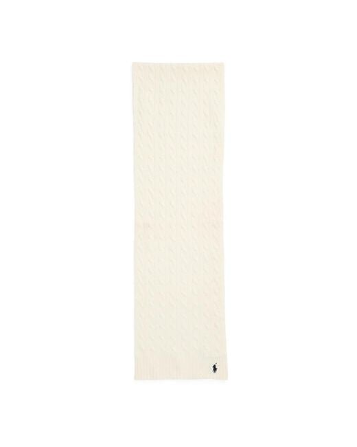 Ralph Lauren White Winter Scarves