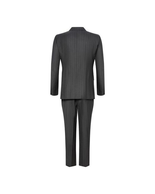Franzese Collection Gray Single Breasted Suits for men