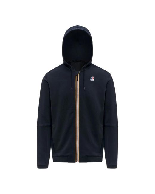 K-Way Blue Zip-Throughs for men