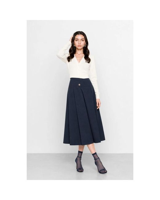 Midi Skirts Kocca de color Blue