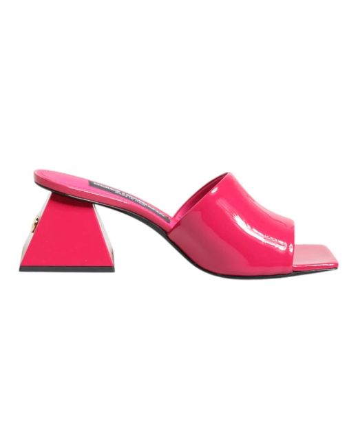 Heeled Mules di Dolce & Gabbana in Pink