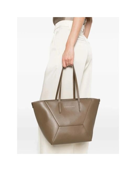 Brunello Cucinelli Brown Shopping Bags