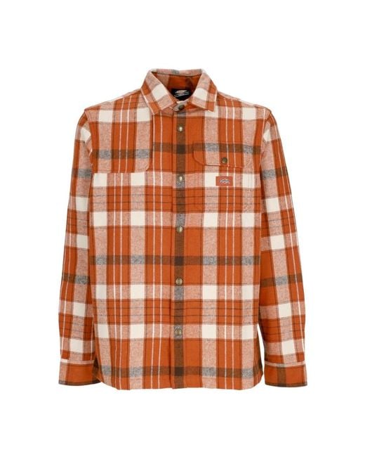 Dickies Brown Nimmons Long Sleeve Shirt L/Shirt for men