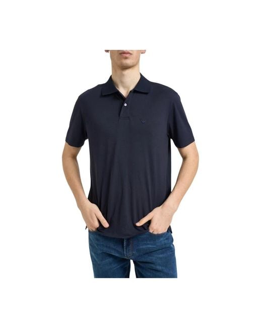 Emporio Armani Blue Polo Shirts for men