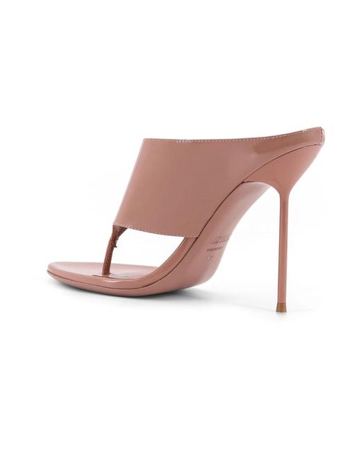 Paris Texas Pink Heeled Mules