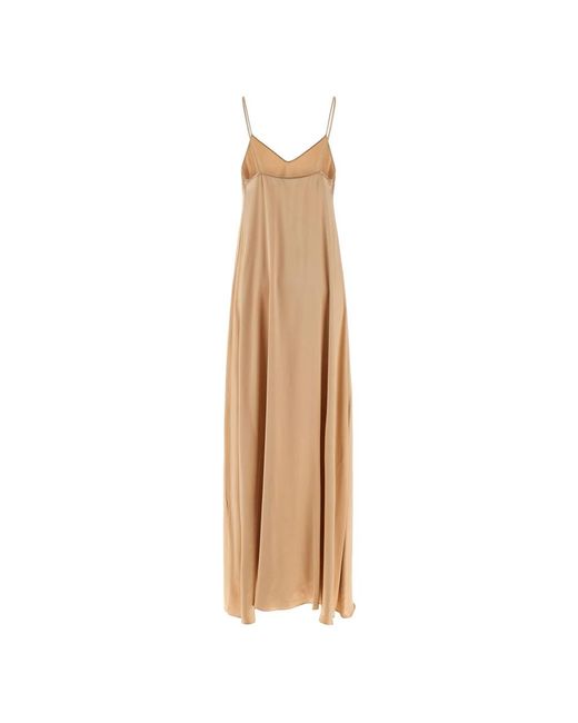 Ferragamo Natural Maxi Dresses