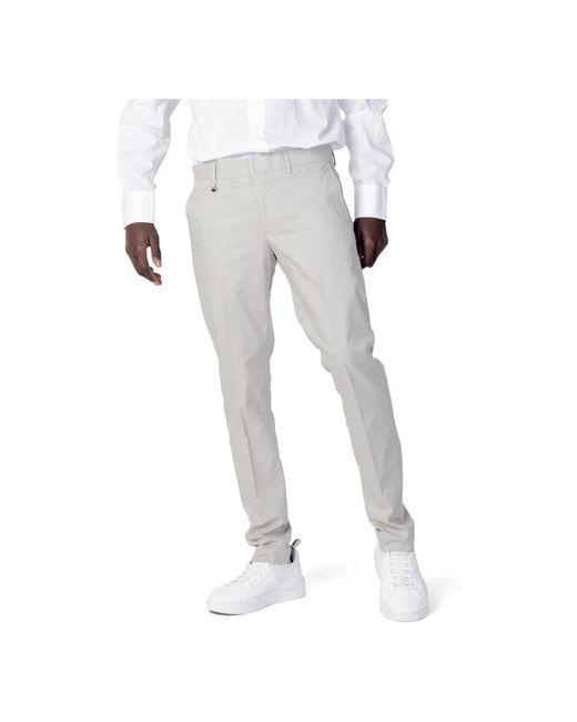 Antony Morato Gray Slim-Fit Trousers for men