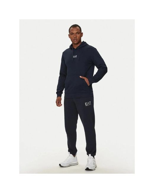 EA7 Hoodies & Sweatvesten ,Blauw ,Hoodies in het Blue voor heren