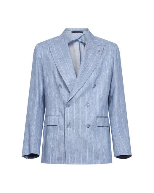 Tagliatore Blue Blazers for men