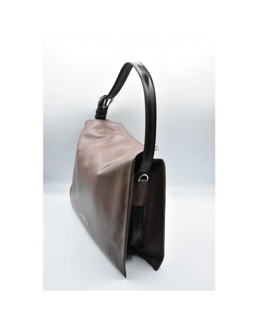 Orciani Brown Trinity Midi Handbag